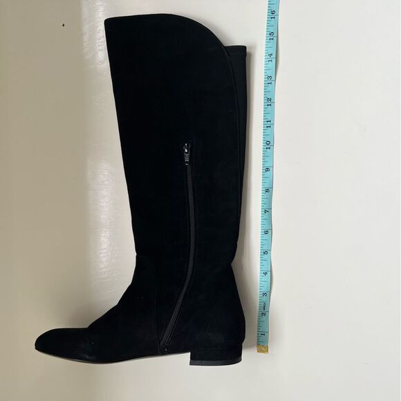 Stuart Weitzman Boots Suede Over The Knee Black Size 6 - Picture 9 of 10